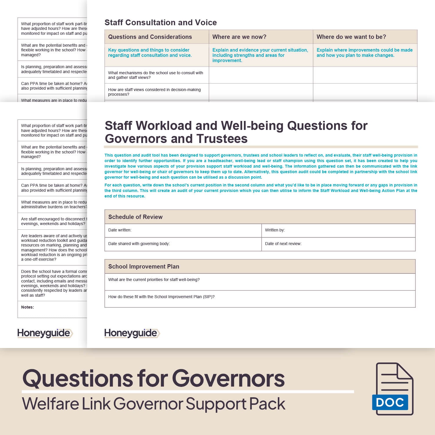 Staff, Pupil and Community Welfare Link Governor Support Pack