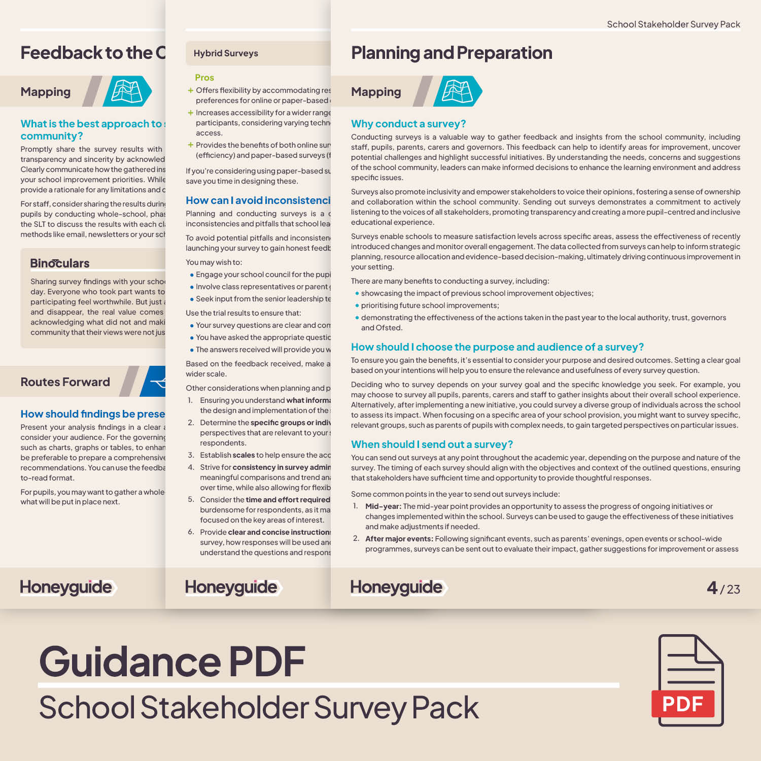 School Stakeholder Survey Pack