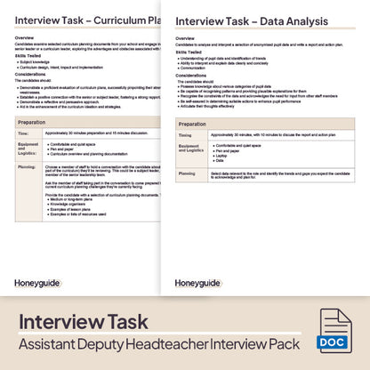 Assistant and Deputy Headteacher Interview Pack