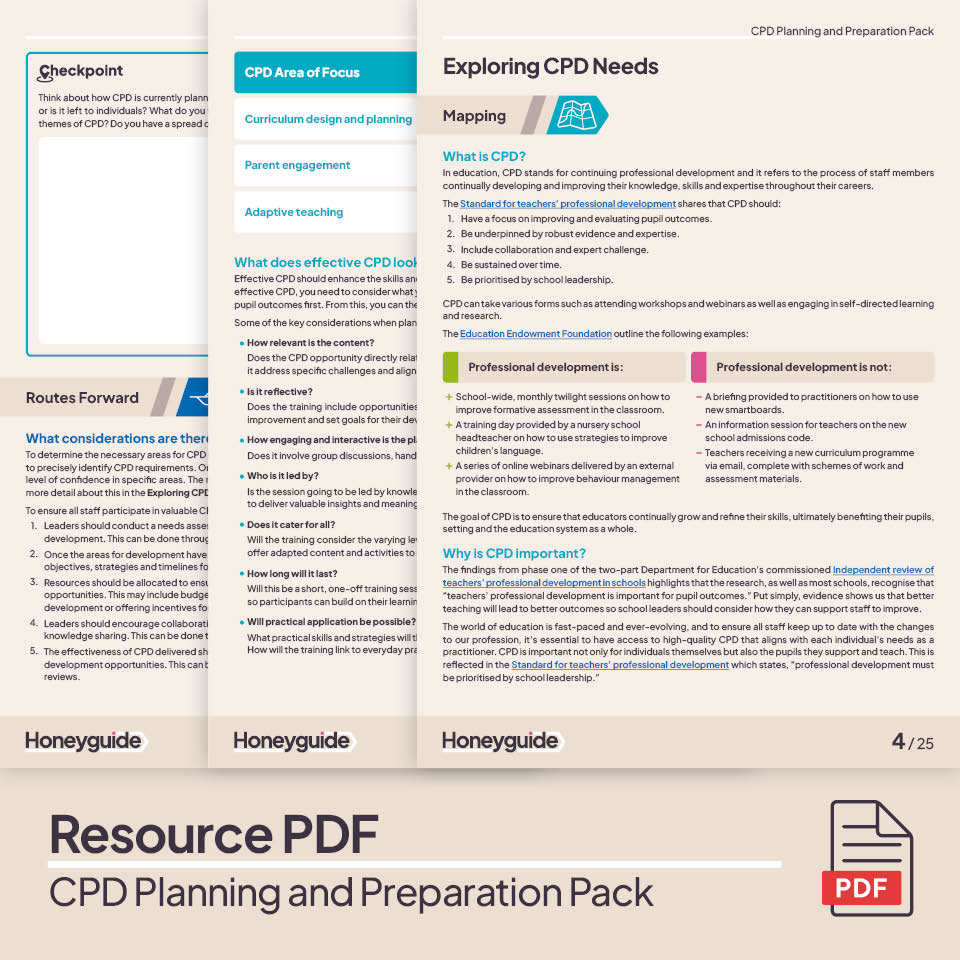 CPD Planning and Preparation Pack