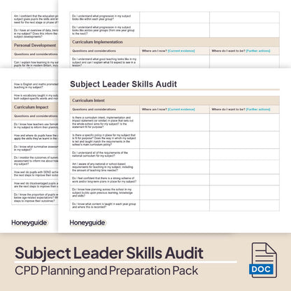 CPD Planning and Preparation Pack