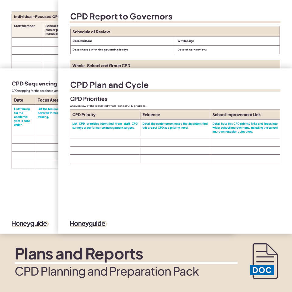 CPD Planning and Preparation Pack