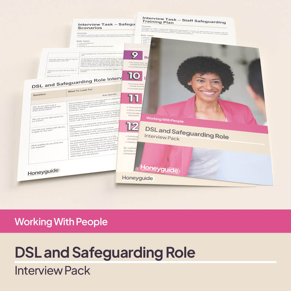Interview Pack Designs DSL and Safeguarding Role Interview Pack | Honeyguide SLS – Honeyguide ...