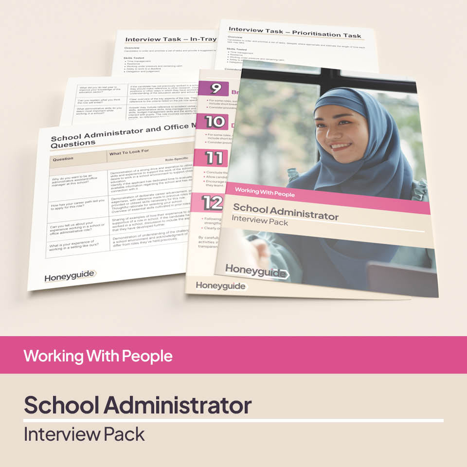 Interview Pack Designs School Administrator Interview Pack | Honeyguide School Leader Support