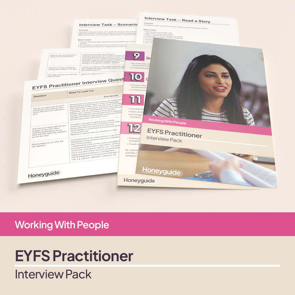 Eyfs Interview Questions EYFS Practitioner Interview Pack | Honeyguide SLS – Honeyguide School ...