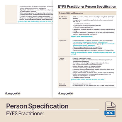 EYFS Practitioner Interview Pack