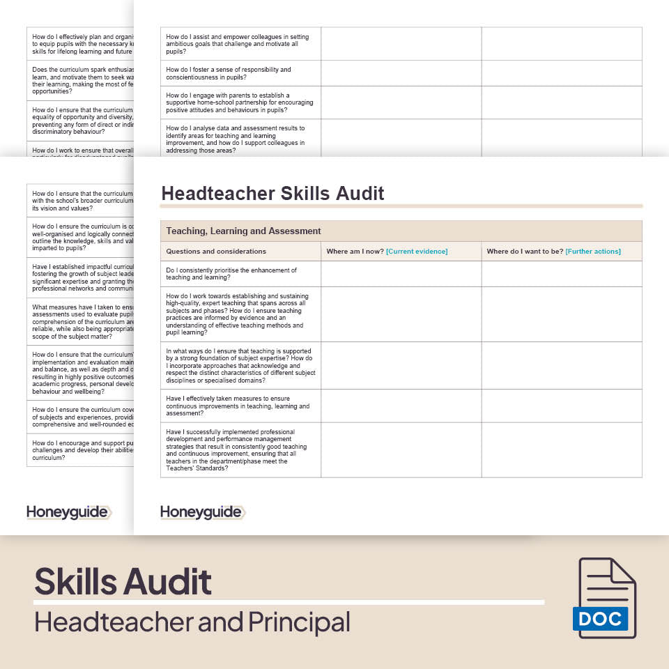 Headteacher Skills Audit Pack