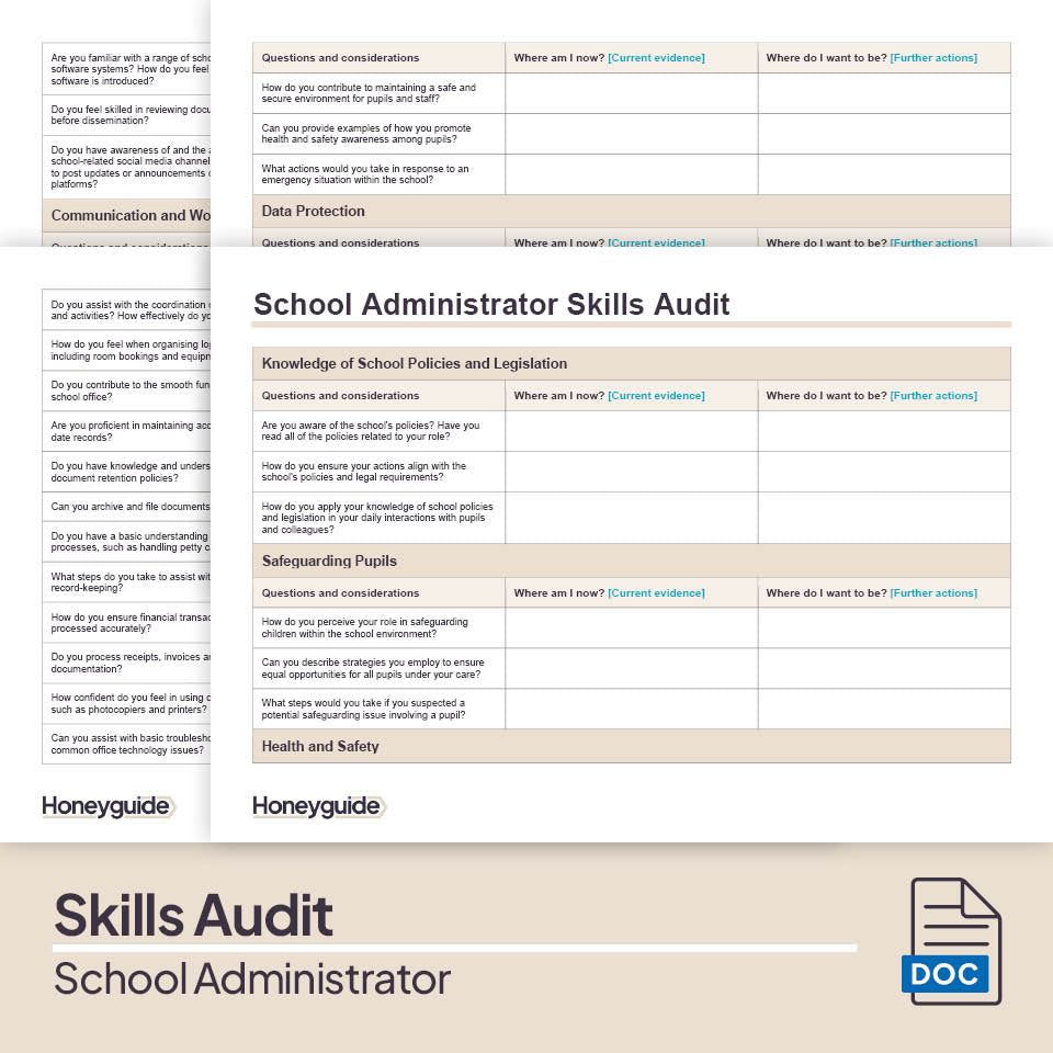School Administrator Skills Audit Pack