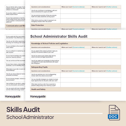 School Administrator Skills Audit Pack