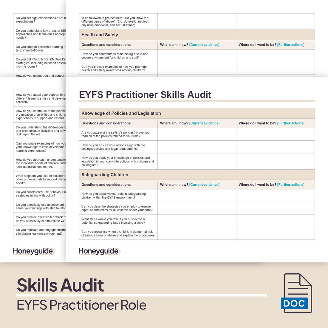 EYFS Practitioner Skills Audit Pack | Honeyguide School Leader Support