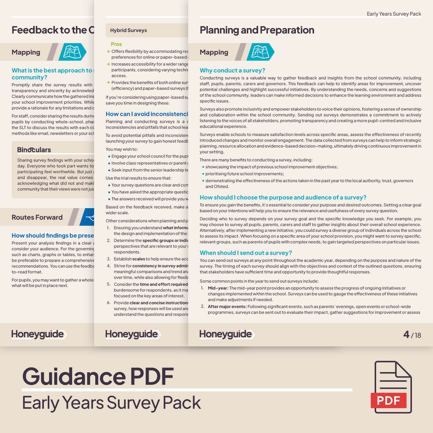 Early Years Survey Pack