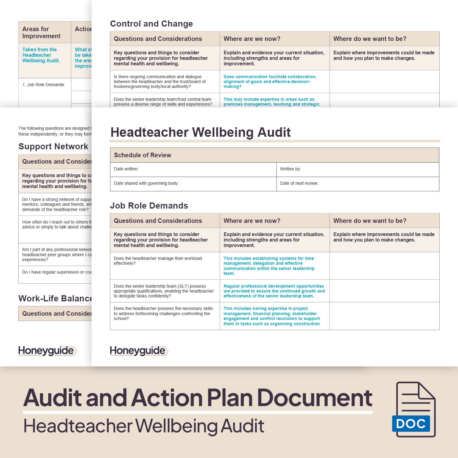 Headteacher Wellbeing Audit and Action Plan