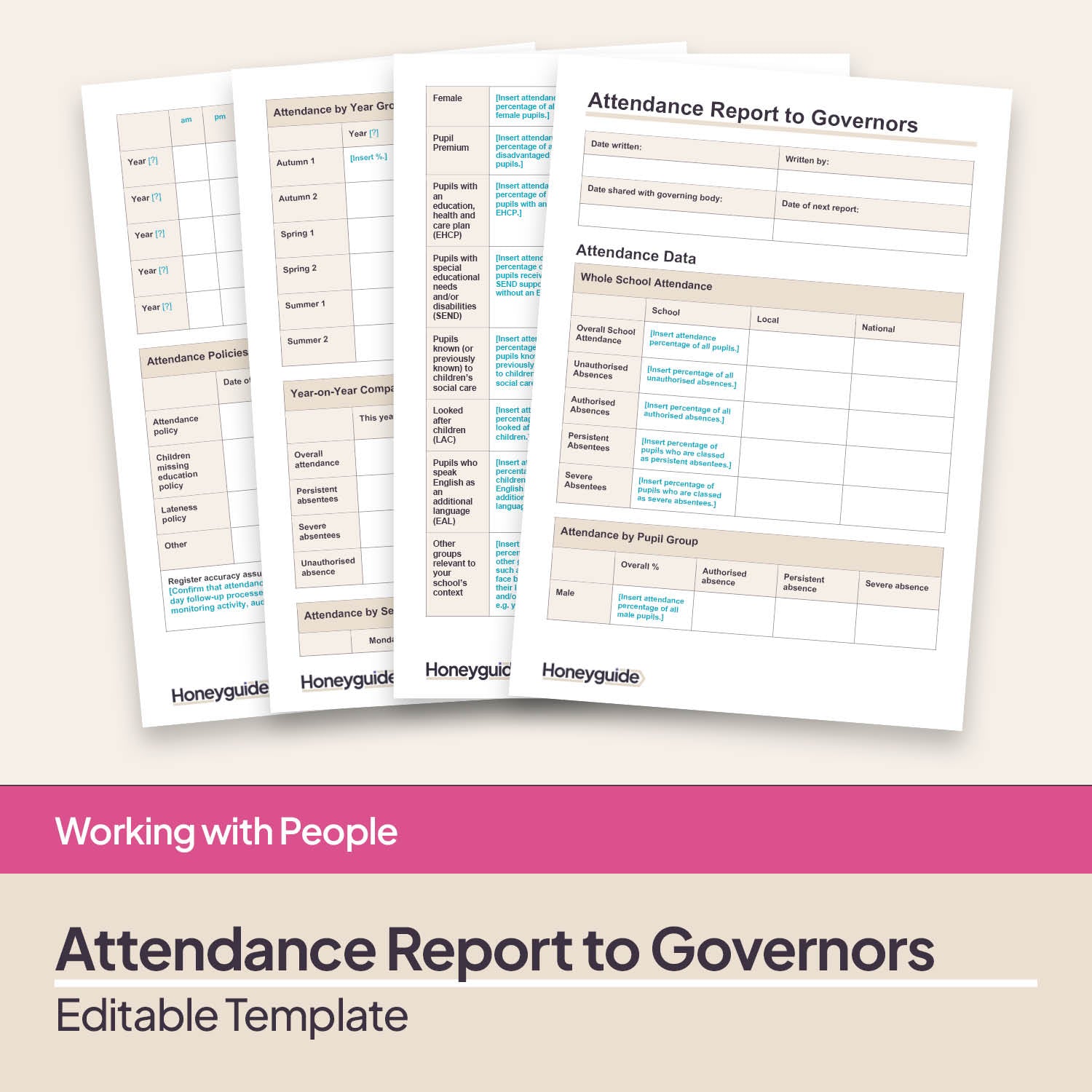 Attendance Report to Governors Template