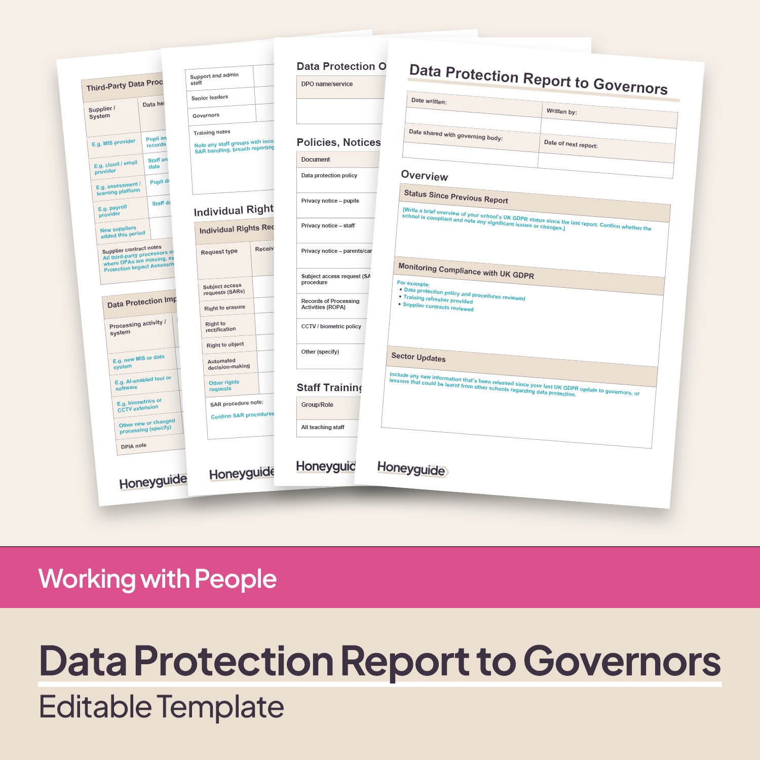 Data Protection Report to Governors Template
